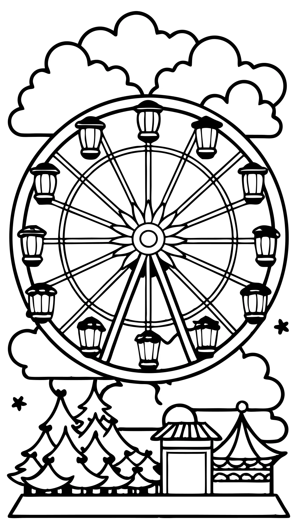 coloriage ferris roue